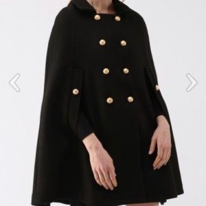 COPY - Chicwish Black wool Cape